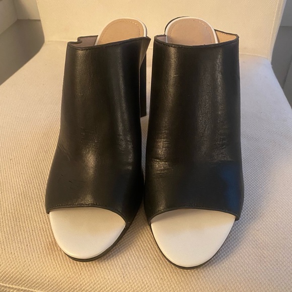 Brand New Black Heeled Mules - Picture 1 of 2